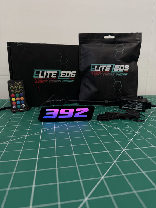 392 LED Illuminated Badge — RGB Color Changing Emblem