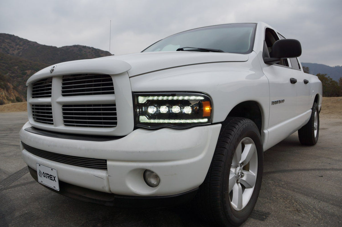 AlphaRex 02-05 Dodge Ram NOVA-Series LED Projector Headlights Chrome