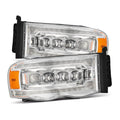 AlphaRex 02-05 Dodge Ram NOVA-Series LED Projector Headlights Chrome