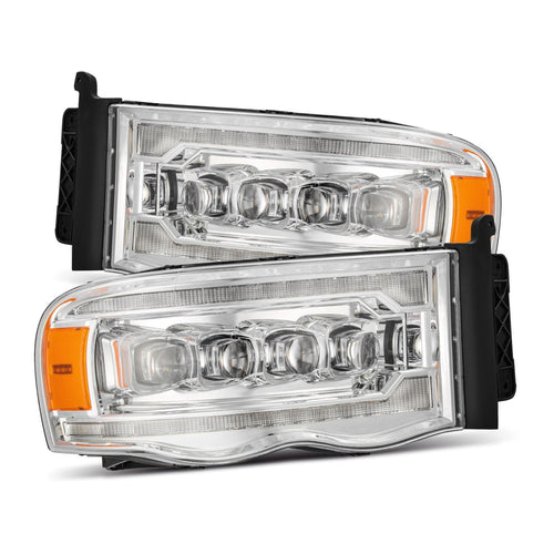 AlphaRex 02-05 Dodge Ram NOVA-Series LED Projector Headlights Chrome