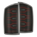 AlphaRex 02-06 Dodge Ram 1500/03-06 Dodge Ram 2500/3500 Truck LUXX-Series LED Tail Lights Black-Red
