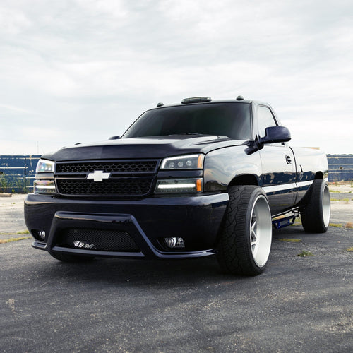 AlphaRex 03-06 Chevrolet Silverado/02-06 Avalanche (without body cladding) NOVA-Series LED Projector Headlights Black