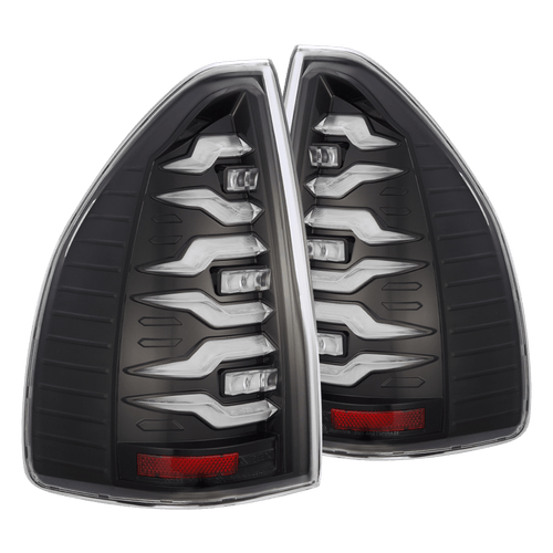 AlphaRex 03-09 Lexus GX 470 LUXX-Series LED Tail Lights Black Clear