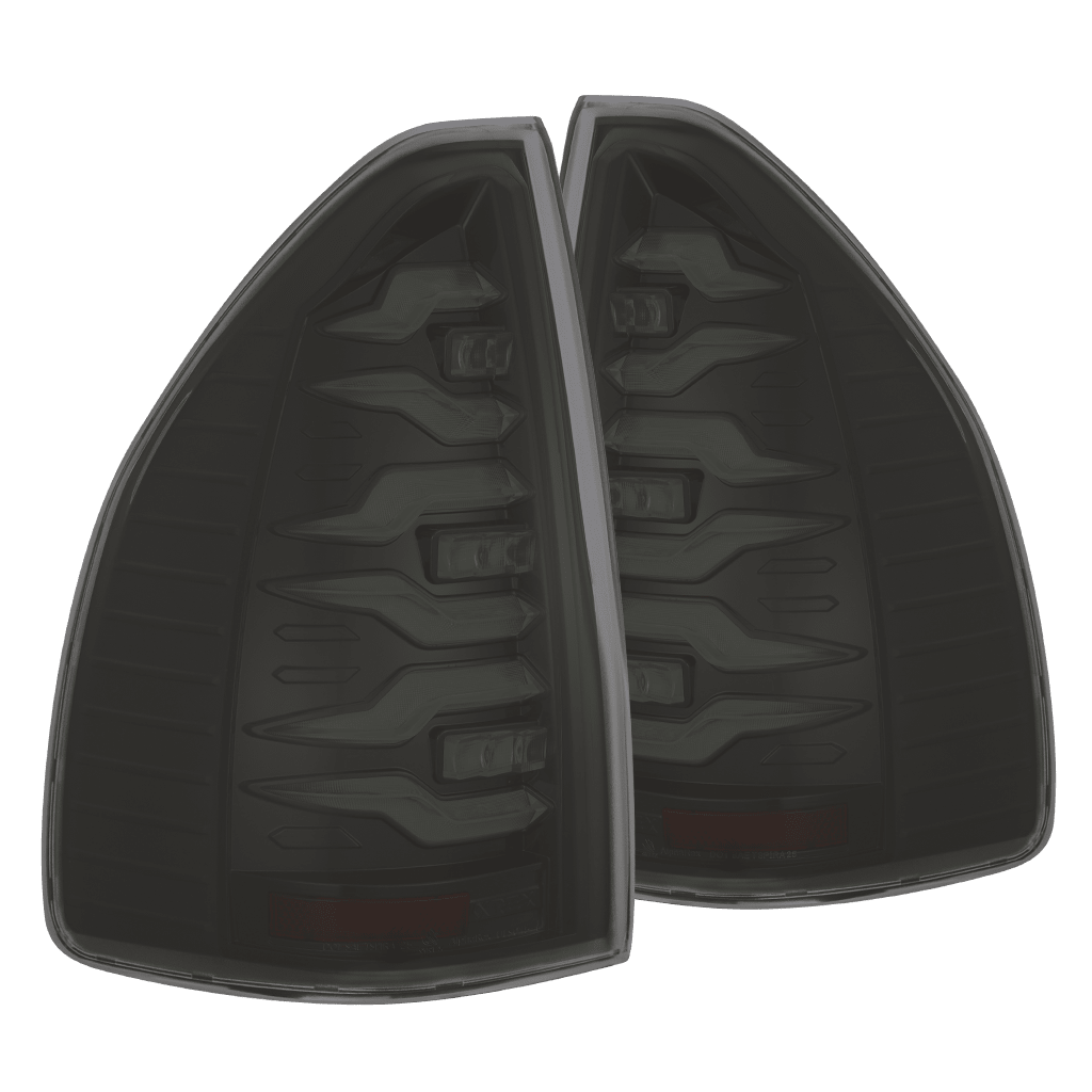 AlphaRex 03-09 Lexus GX 470 LUXX-Series LED Tail Lights Black Smoke