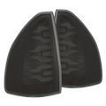 AlphaRex 03-09 Lexus GX 470 LUXX-Series LED Tail Lights Black Smoke