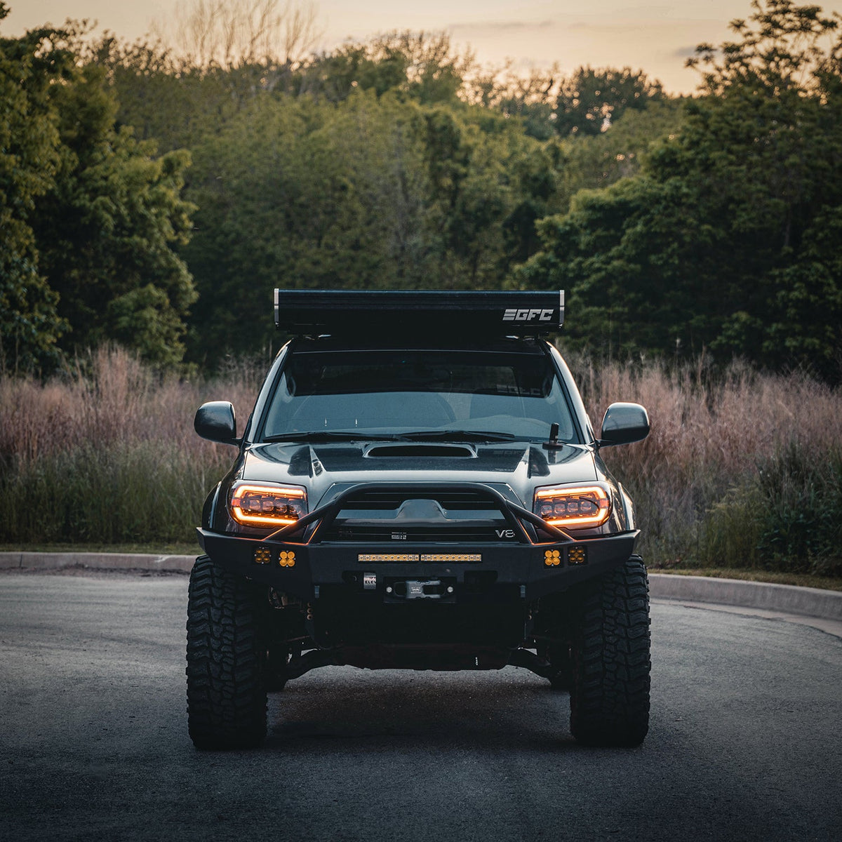 AlphaRex 03-09 Toyota 4Runner NOVA-Series LED Projector Headlights Alpha-Black