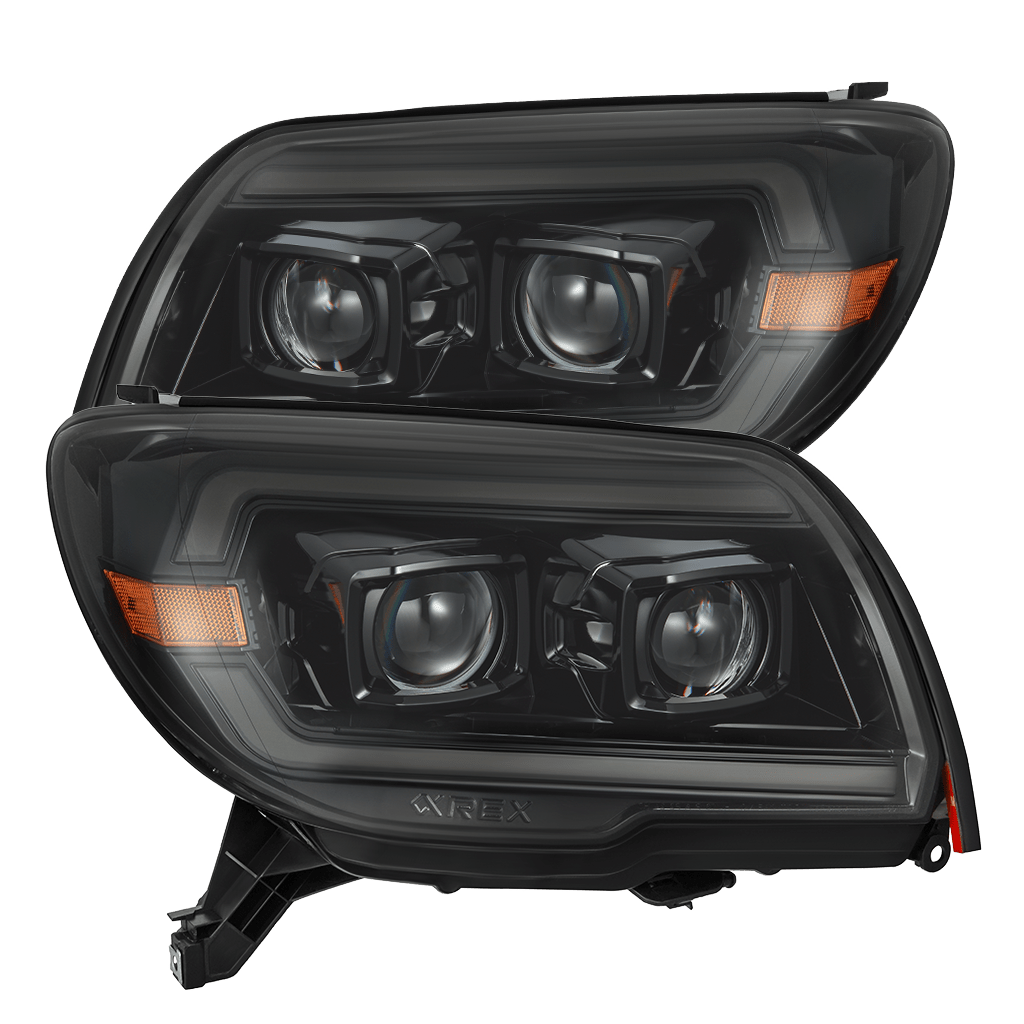 AlphaRex 03-09 Toyota 4Runner PRO-Series Projector Headlights Alpha-Black