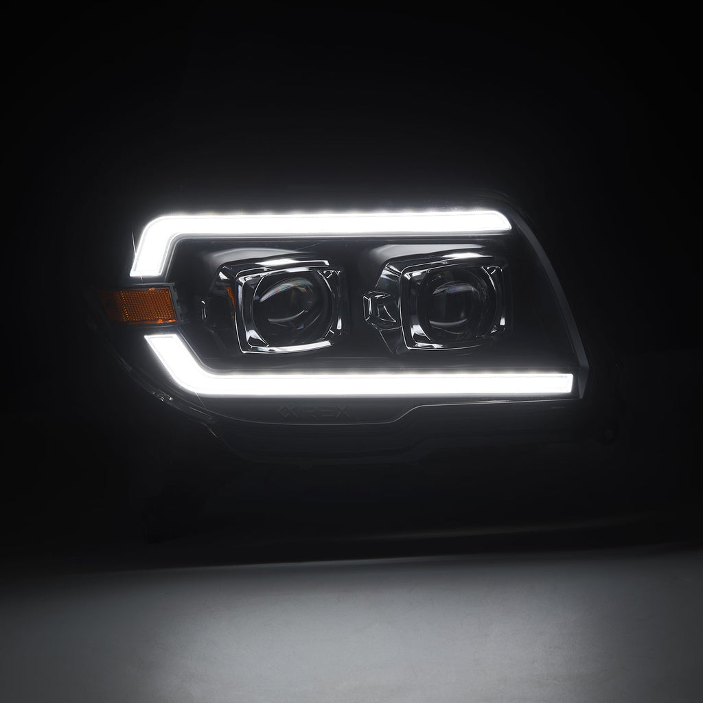 AlphaRex 03-09 Toyota 4Runner PRO-Series Halogen Projector Headlights Black