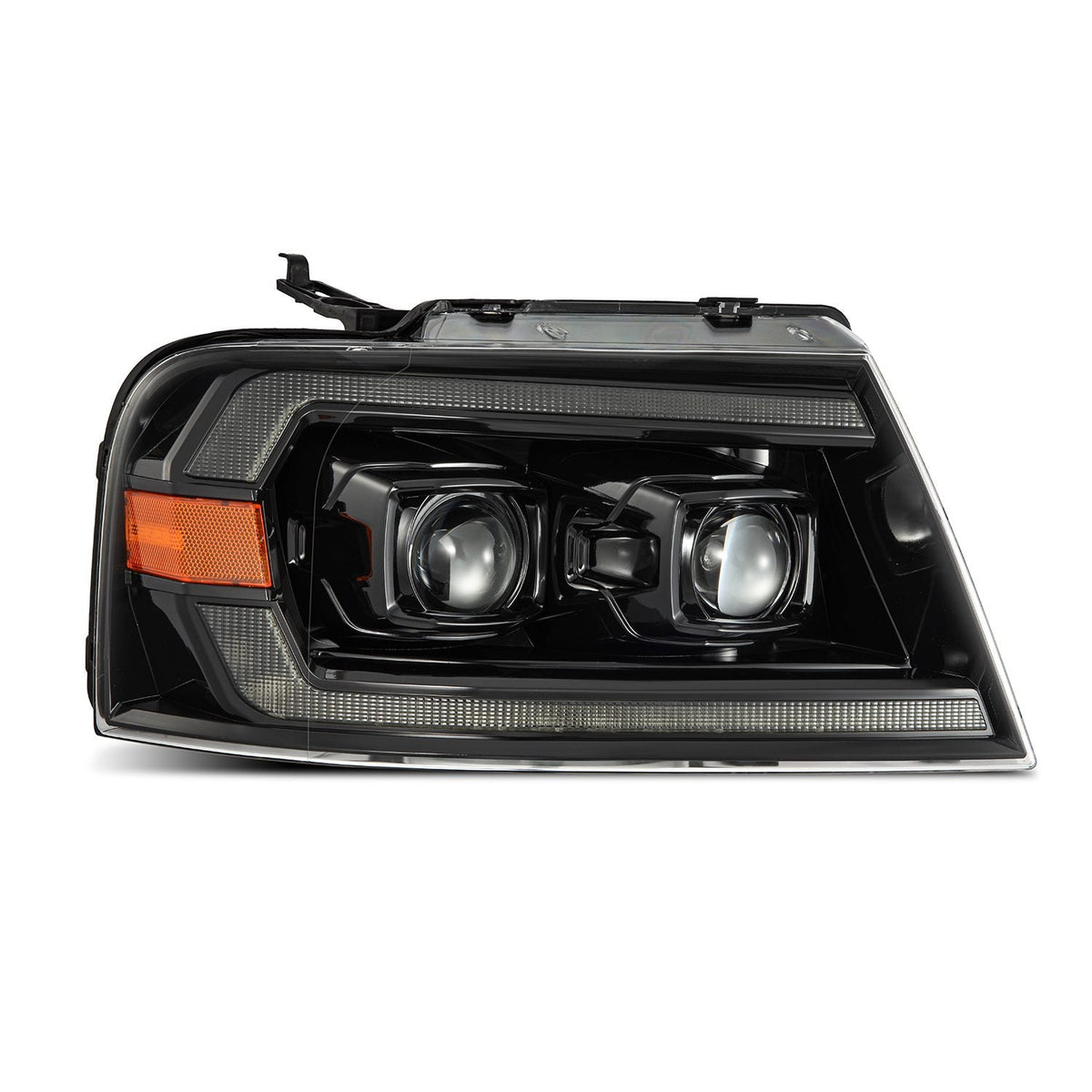 AlphaRex 04-08 Ford F150 / 06-08 Lincoln Mark LT LUXX-Series LED Projector Headlights Alpha-Black