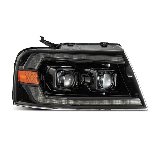 AlphaRex 04-08 Ford F150 / 06-08 Lincoln Mark LT LUXX-Series LED Projector Headlights Alpha-Black