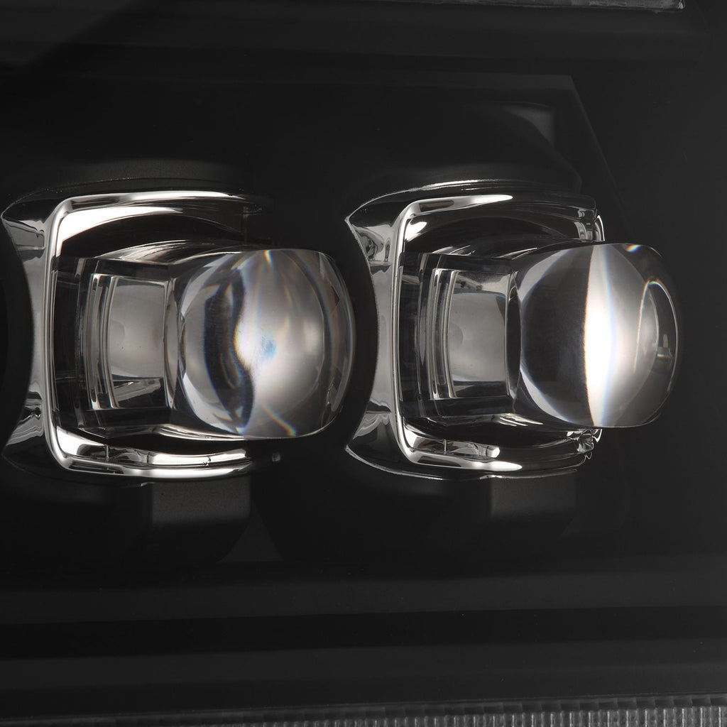 AlphaRex 04-08 Ford F150 / 06-08 Lincoln Mark LT NOVA-Series LED Projector Headlights Black