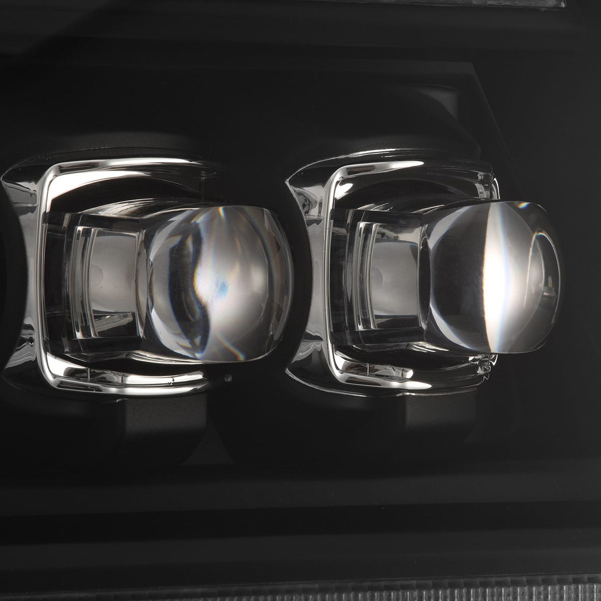AlphaRex 04-08 Ford F150 / 06-08 Lincoln Mark LT NOVA-Series LED Projector Headlights Black