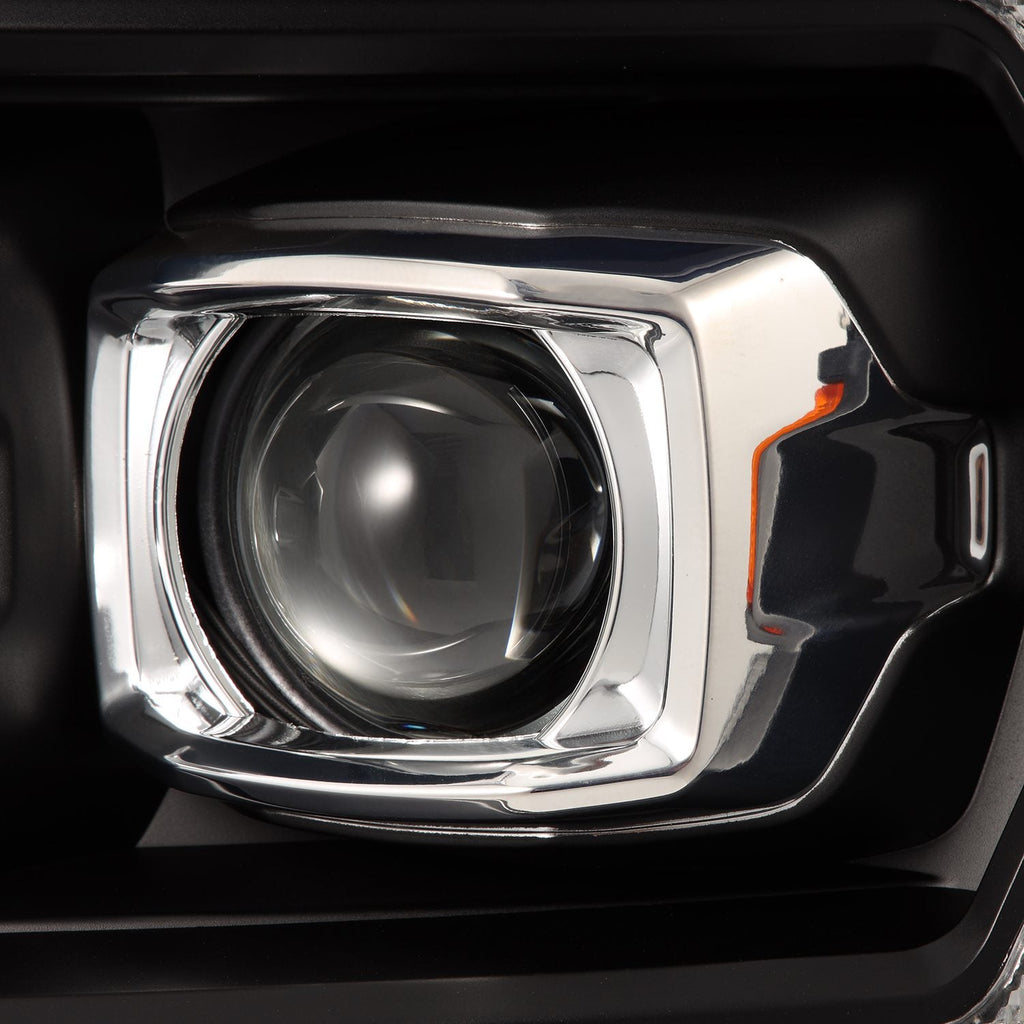AlphaRex 04-08 Ford F150 / 06-08 Lincoln Mark LT PRO-Series Halogen Projector Headlights Black