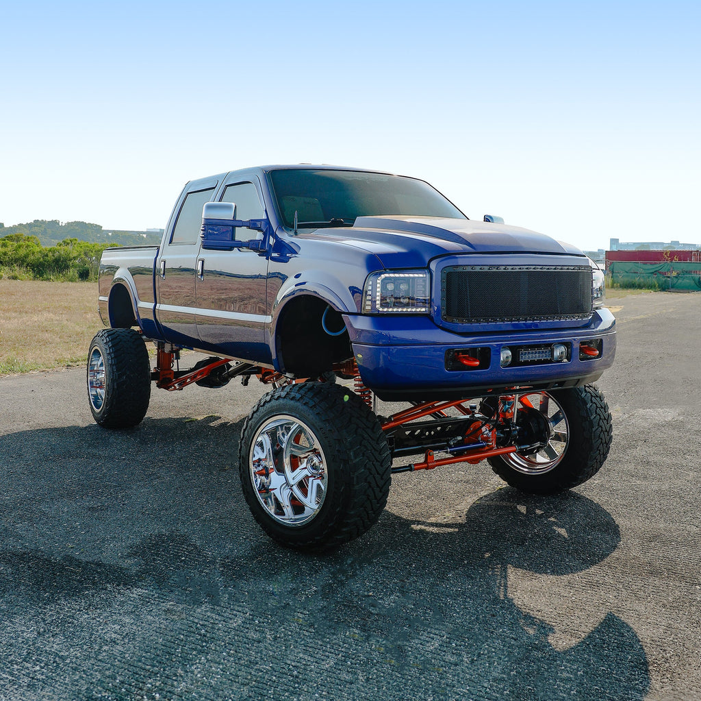 AlphaRex 05-07 Ford Super Duty/Excursion NOVA-Series LED Projector Headlights Black