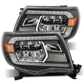 AlphaRex 05-11 Toyota Tacoma LUXX-Series LED Crystal Headlights Black