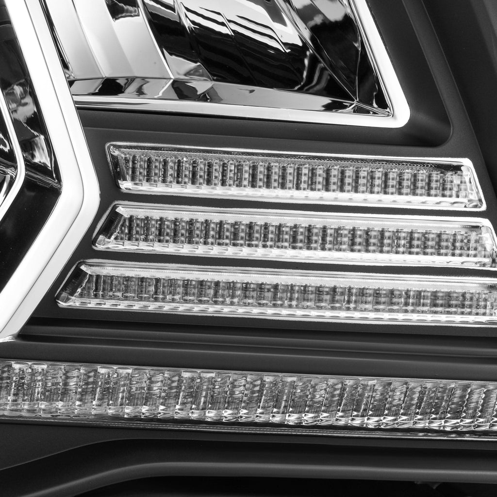 AlphaRex 05-11 Toyota Tacoma LUXX-Series LED Crystal Headlights Black