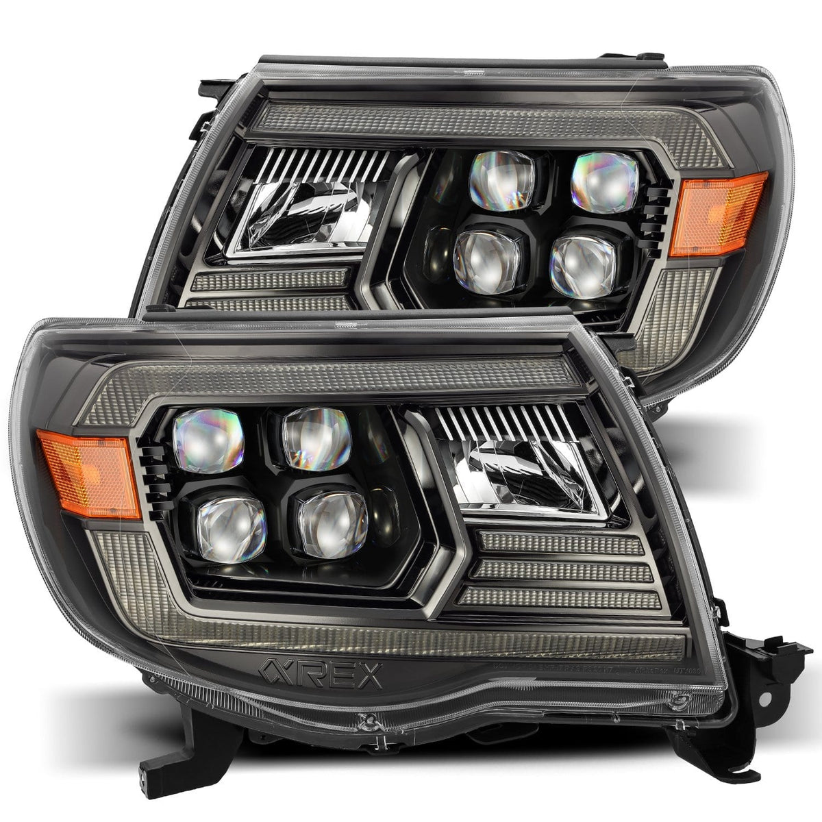 AlphaRex 05-11 Toyota Tacoma NOVA-Series LED Projector Headlights Alpha-Black