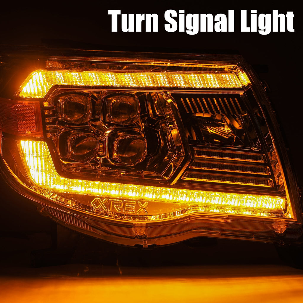 AlphaRex 05-11 Toyota Tacoma NOVA-Series LED Projector Headlights Black