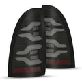 AlphaRex 05-15 Toyota Tacoma LUXX-Series LED Tail Lights Black Smoke