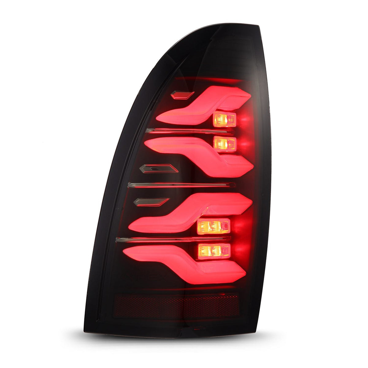 AlphaRex 05-15 Toyota Tacoma LUXX-Series LED Tail Lights Black Smoke