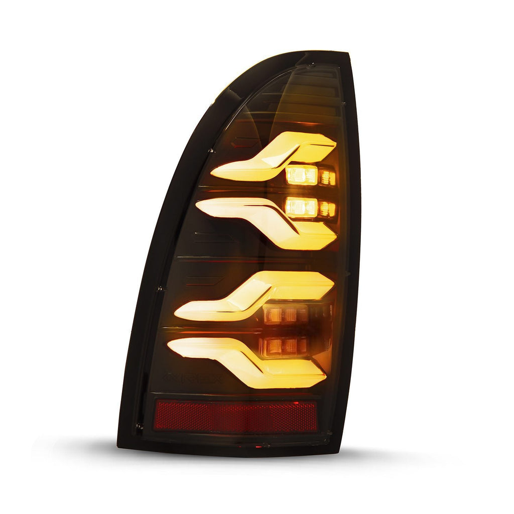 AlphaRex 05-15 Toyota Tacoma LUXX-Series LED Tail Lights Black Smoke