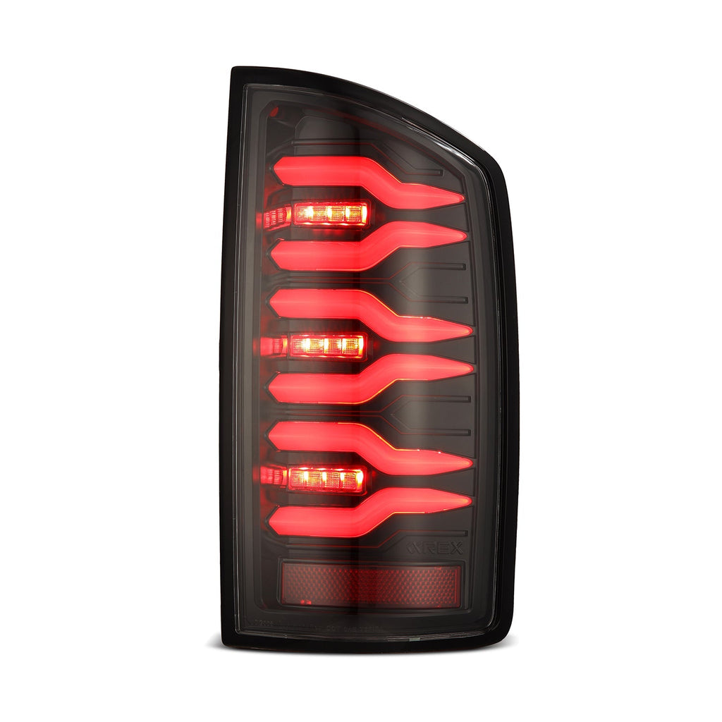 AlphaRex 07-08 Dodge Ram 1500/07-09 Dodge Ram 2500/3500 Truck LUXX-Series LED Tail Lights Alpha-Black