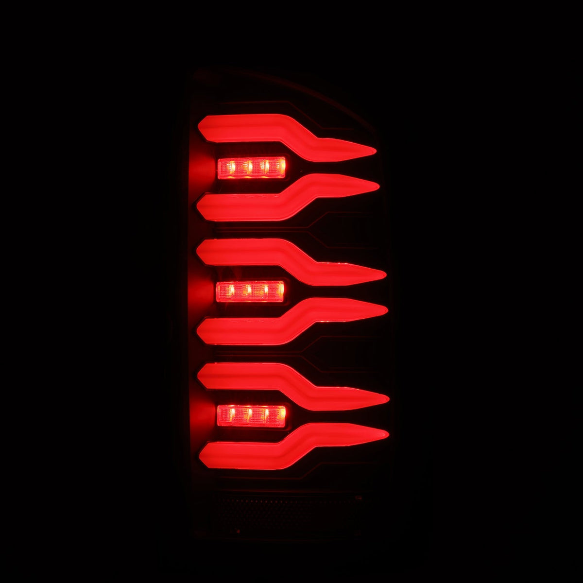 AlphaRex 07-08 Dodge Ram 1500/07-09 Dodge Ram 2500/3500 Truck LUXX-Series LED Tail Lights Black Smoke