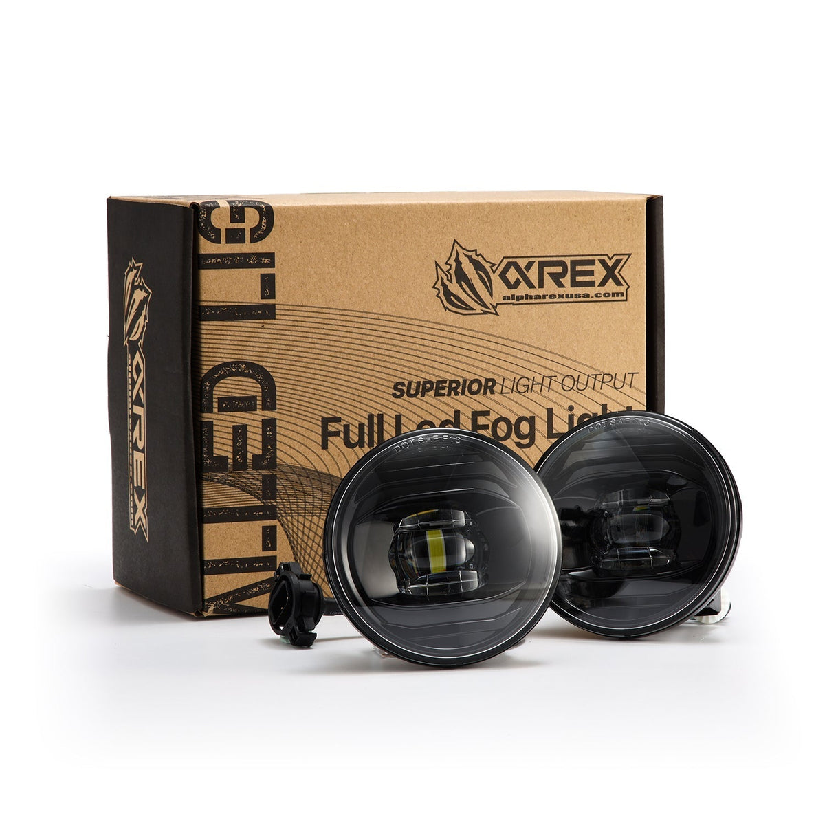 AlphaRex 07-13 Chevrolet Avalanche / 07-14 Suburban/Tahoe (With Round Fog Lights) DoubleTap Dual Color LED Projector Fog Lights