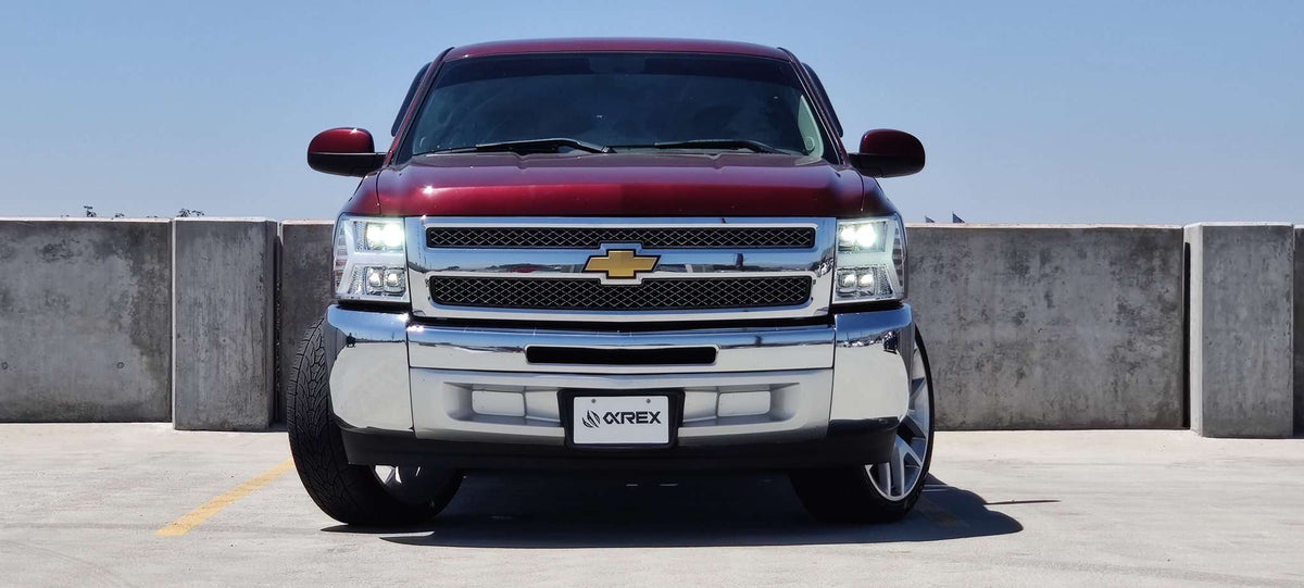 AlphaRex 07-13 Chevrolet Silverado NOVA-Series LED Projector Headlights Chrome