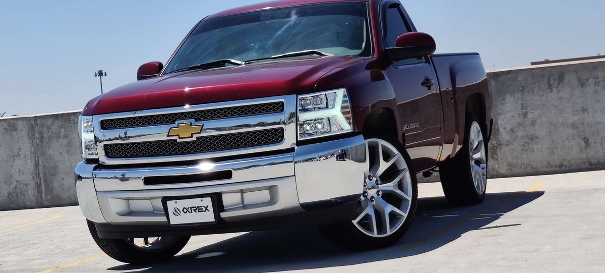 AlphaRex 07-13 Chevrolet Silverado NOVA-Series LED Projector Headlights Chrome
