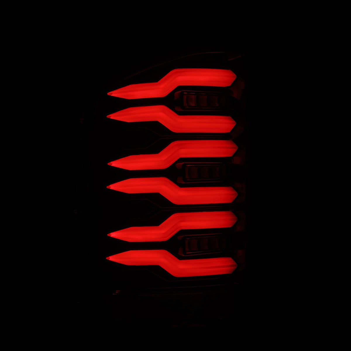 AlphaRex 07-13 Chevy Silverado LUXX-Series LED Tail Lights Alpha-Black
