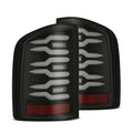 AlphaRex 07-13 Chevy Silverado LUXX-Series LED Tail Lights Black Smoke