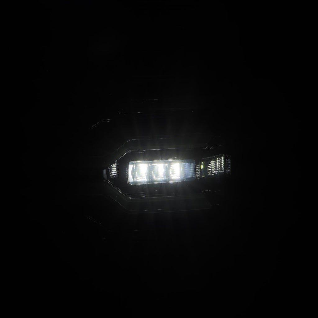 AlphaRex 07-13 GMC Sierra LUXX-Series LED Tail Lights Alpha-Black
