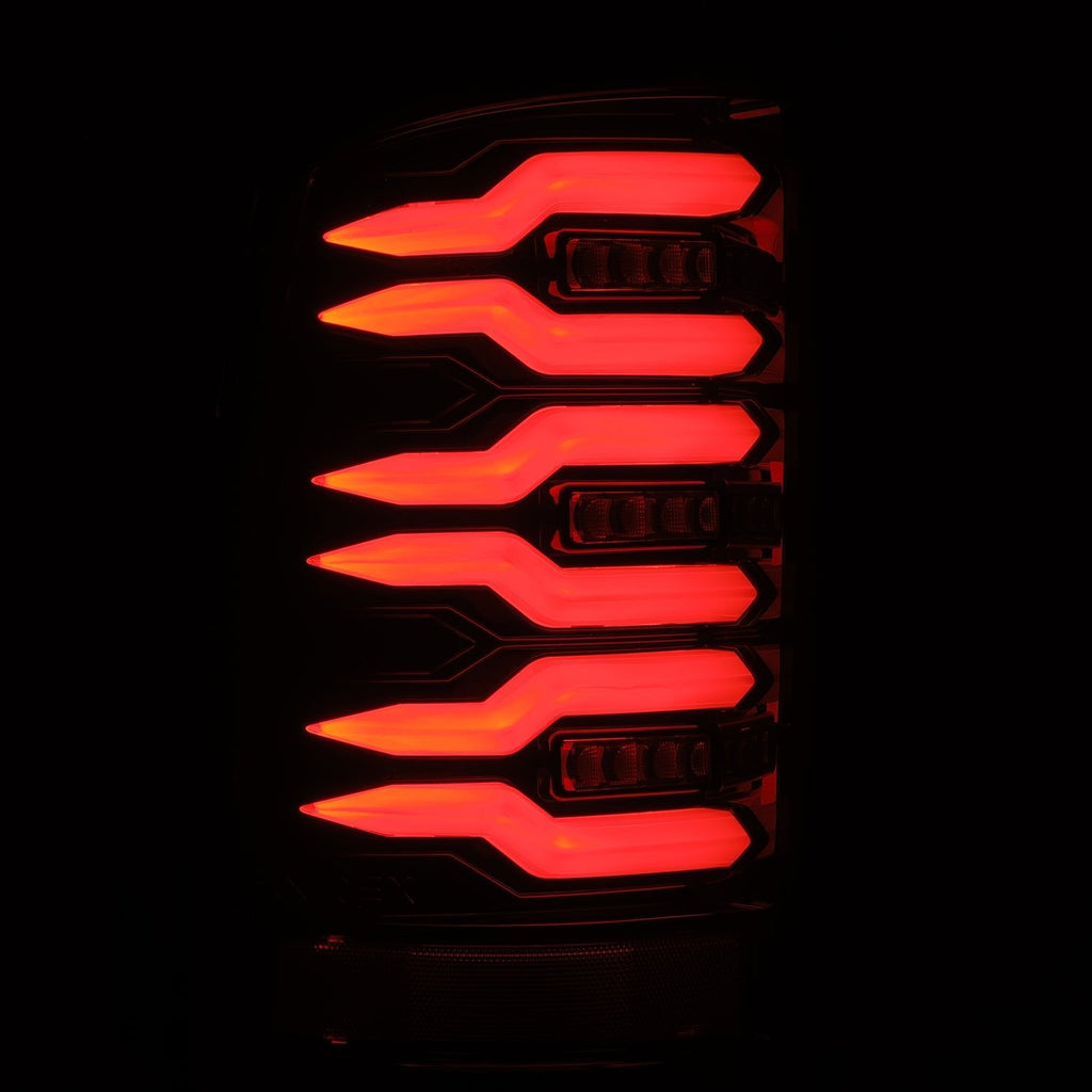 AlphaRex 07-13 GMC Sierra LUXX-Series LED Tail Lights Alpha-Black