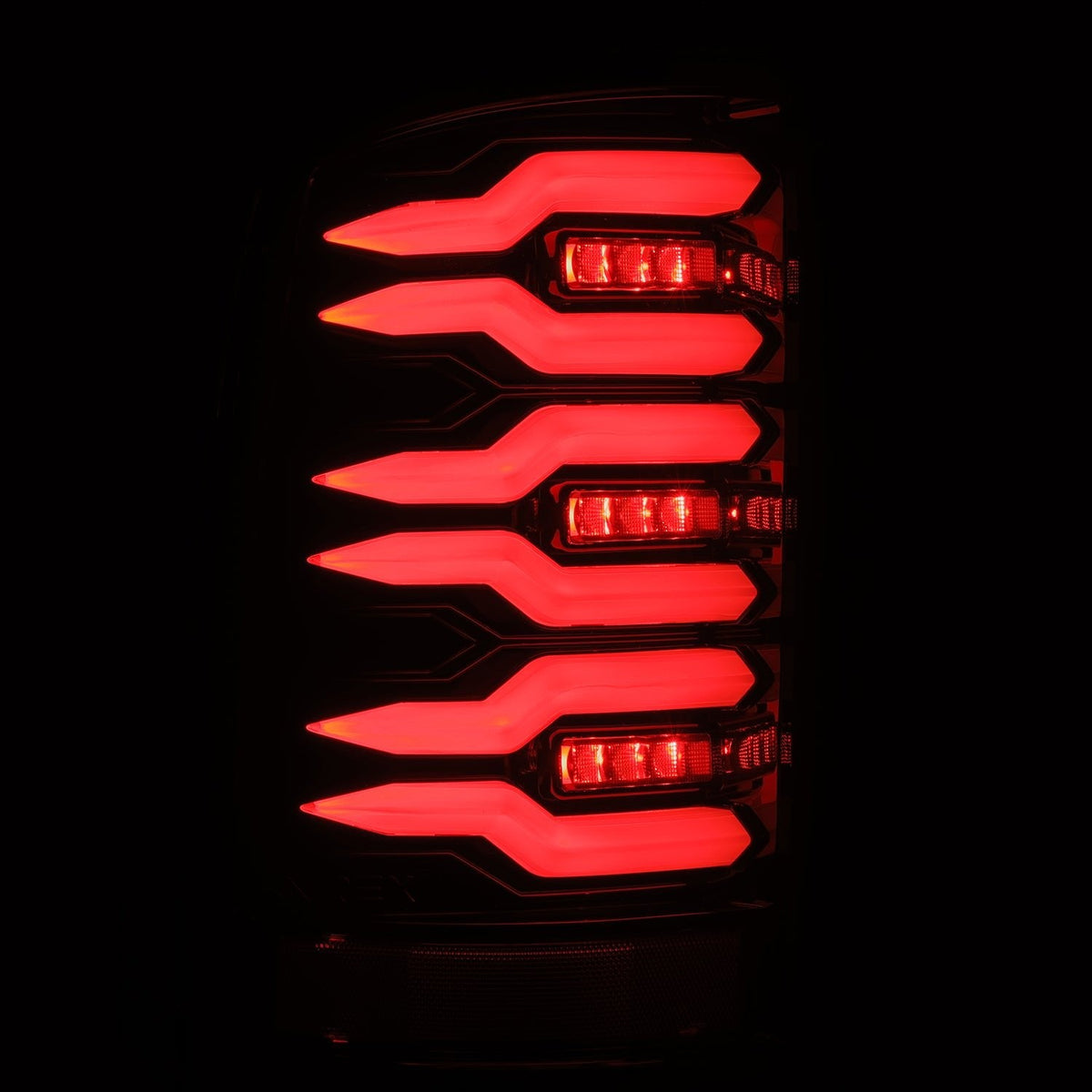 AlphaRex 07-13 GMC Sierra LUXX-Series LED Tail Lights Alpha-Black