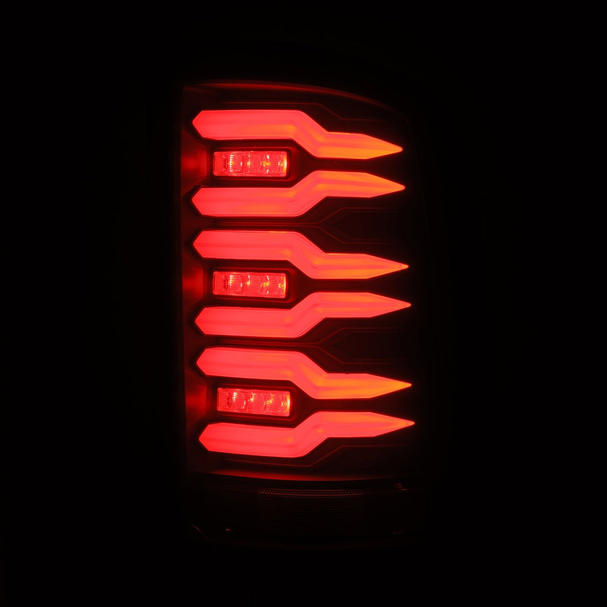 AlphaRex 07-13 GMC Sierra LUXX-Series LED Tail Lights Black Smoke