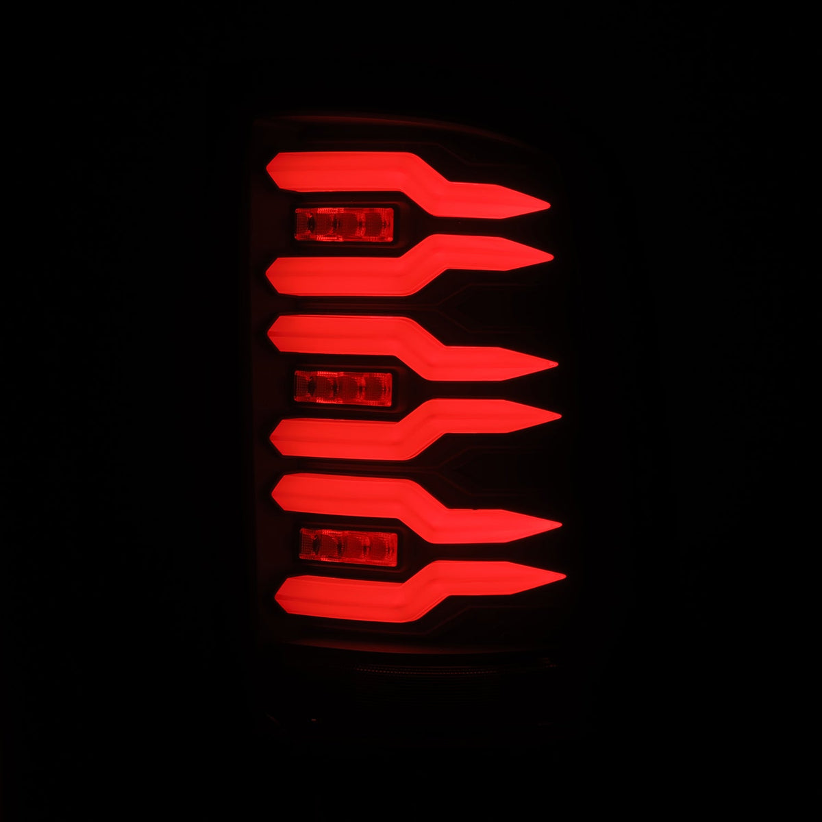 AlphaRex 07-13 GMC Sierra LUXX-Series LED Tail Lights Black Smoke