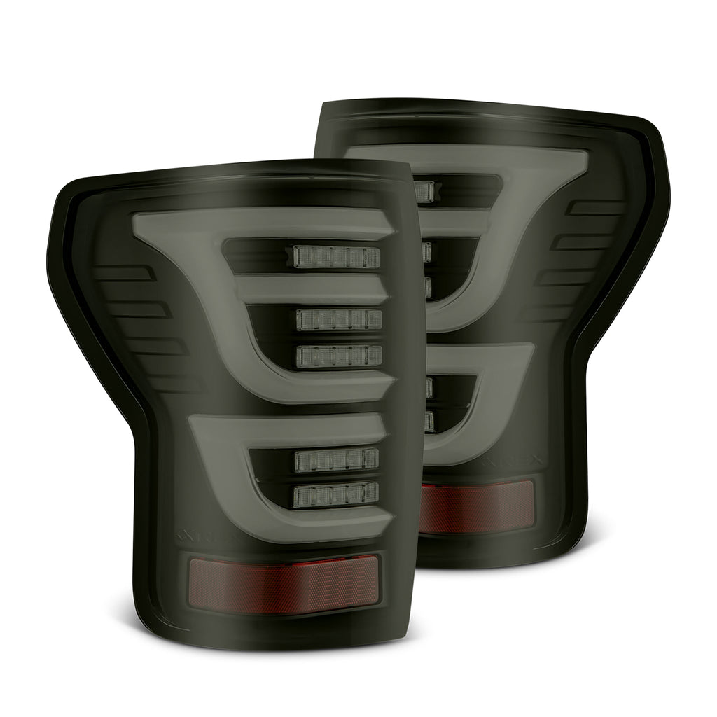 AlphaRex 07-13 Toyota Tundra LUXX-Series LED Tail Lights Black Smoke