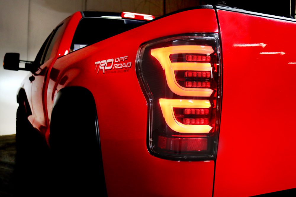 AlphaRex 07-13 Toyota Tundra LUXX-Series LED Tail Lights Black Smoke