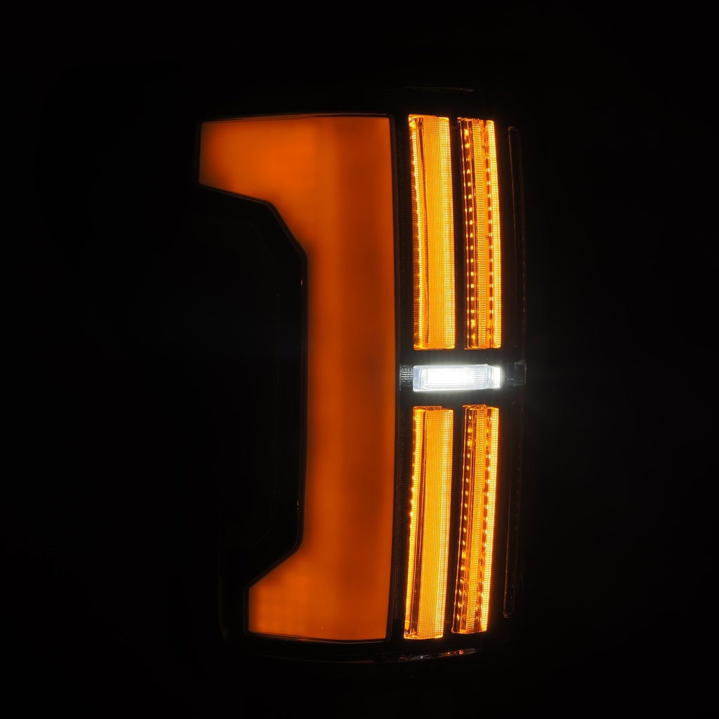 AlphaRex 07-13 Toyota Tundra NOVA-Series Prismatic LED Tail Lights Black Clear