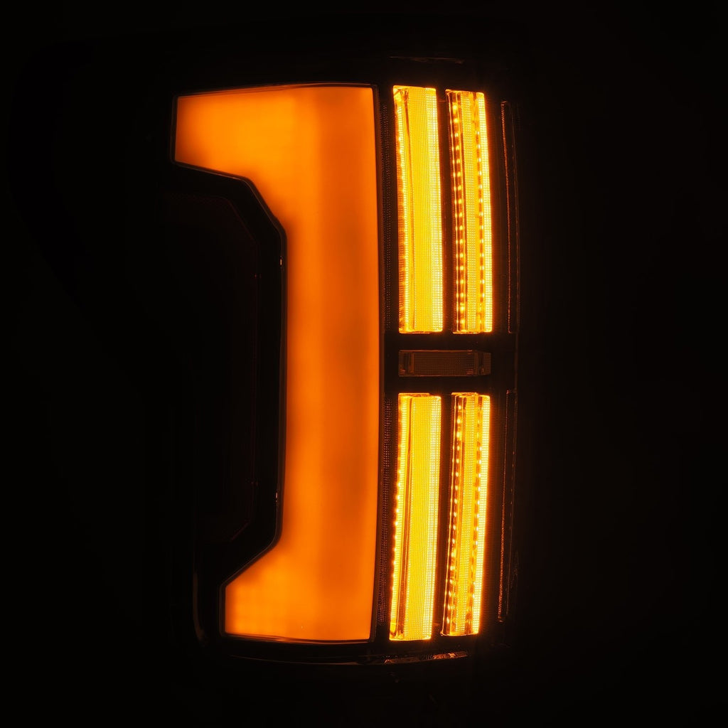 AlphaRex 07-13 Toyota Tundra NOVA-Series Prismatic LED Tail Lights Black Clear