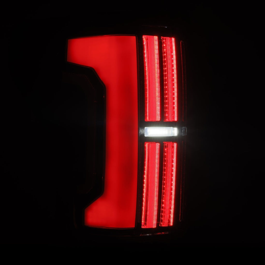 AlphaRex 07-13 Toyota Tundra NOVA-Series Prismatic LED Tail Lights Black Clear