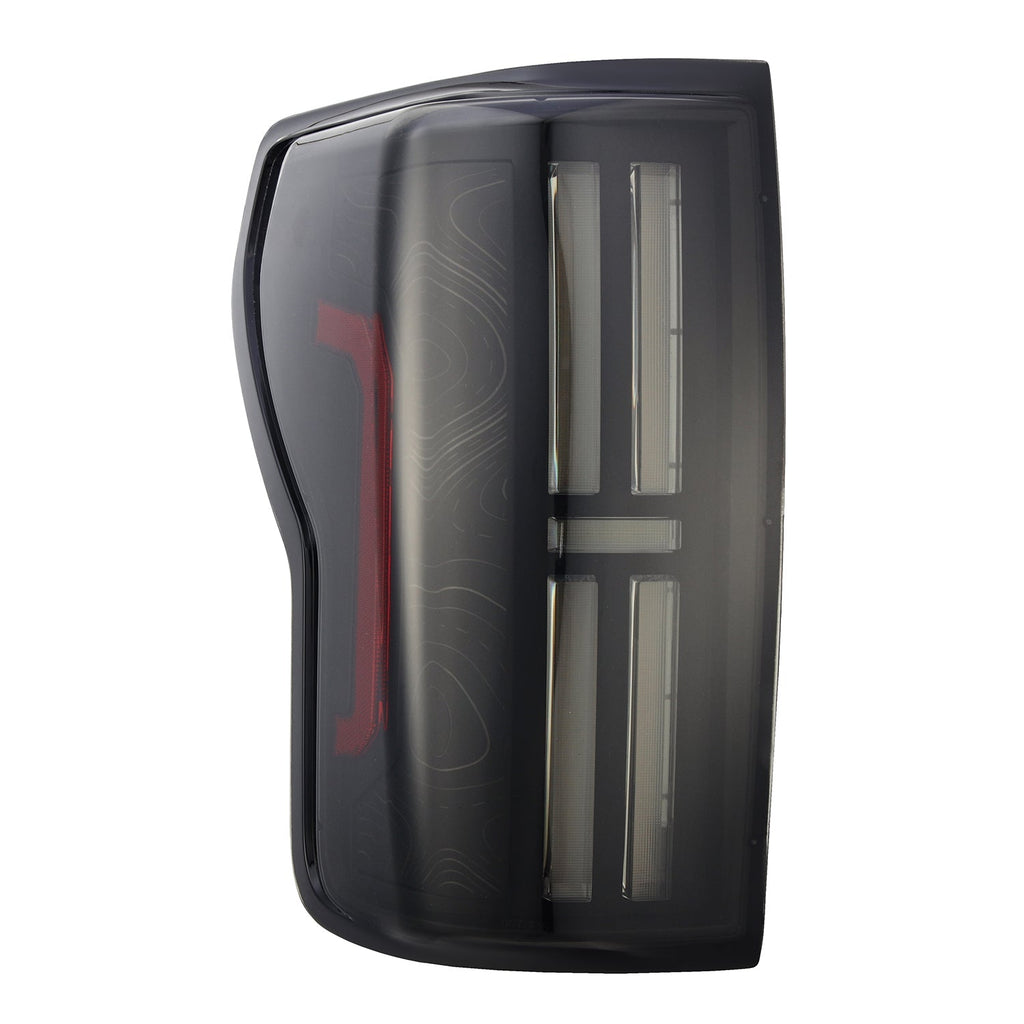 AlphaRex 07-13 Toyota Tundra TOPO ETCH NOVA-Series LED Tail Lights Black Smoke