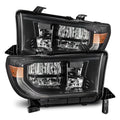 AlphaRex 07-13 Toyota Tundra/08-17 Toyota Sequoia MK II LUXX-Series LED Crystal Headlights Alpha-Black (Without Level Adjuster)