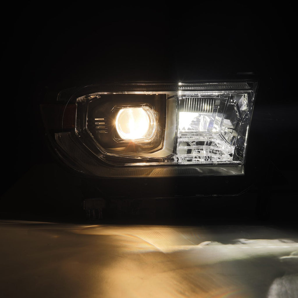 AlphaRex 07-13 Toyota Tundra/08-17 Toyota Sequoia MK II LUXX-Series LED Projector Headlights Chrome (With Level Adjuster)
