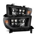 AlphaRex 07-13 Toyota Tundra/08-17 Toyota Sequoia MK II NOVA-Series LED Projector Headlights Alpha-Black (With Level Adjuster)