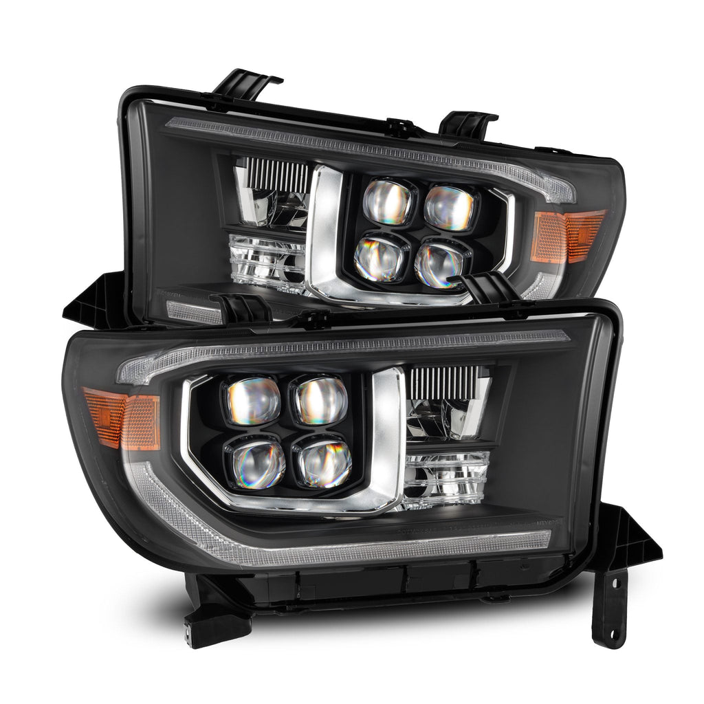AlphaRex 07-13 Toyota Tundra/08-17 Toyota Sequoia MK II NOVA-Series LED Projector Headlights Black (With Level Adjuster)