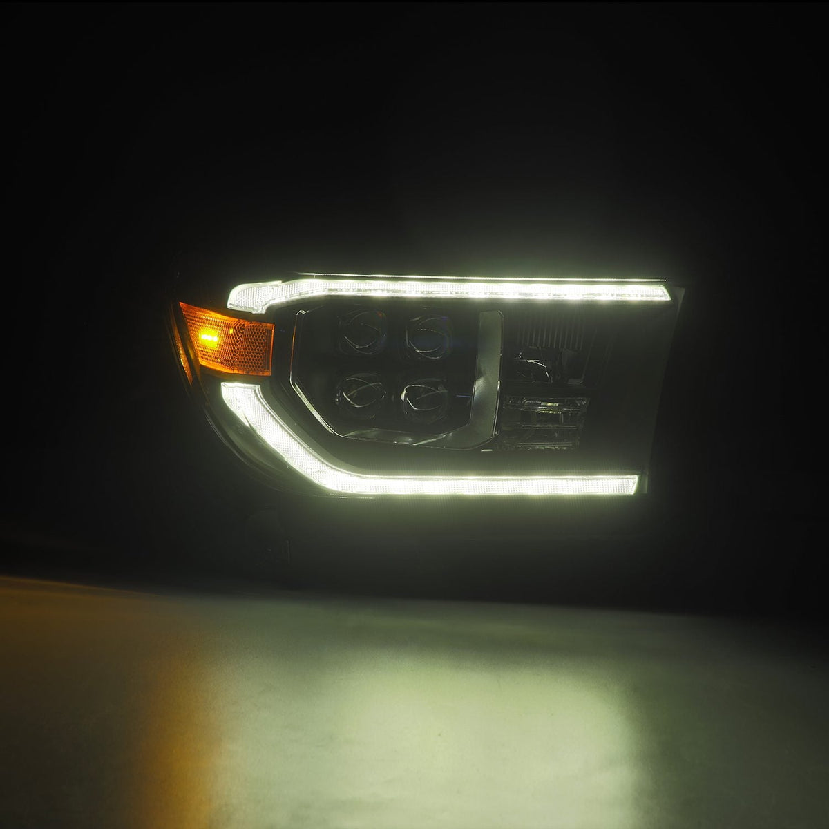 AlphaRex 07-13 Toyota Tundra/08-17 Toyota Sequoia MK II NOVA-Series LED Projector Headlights Black (With Level Adjuster)