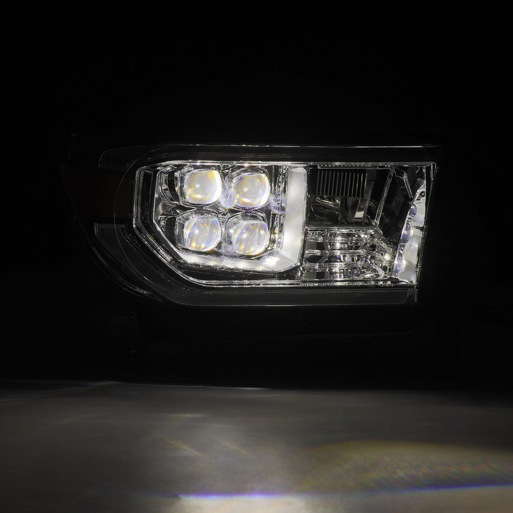 AlphaRex 07-13 Toyota Tundra/08-17 Toyota Sequoia MK II NOVA-Series LED Projector Headlights Chrome (With Level Adjuster)