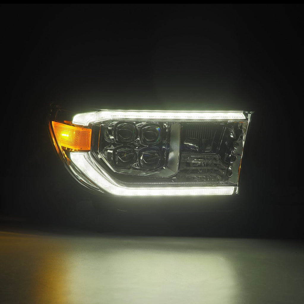 AlphaRex 07-13 Toyota Tundra/08-17 Toyota Sequoia MK II NOVA-Series LED Projector Headlights Chrome (With Level Adjuster)